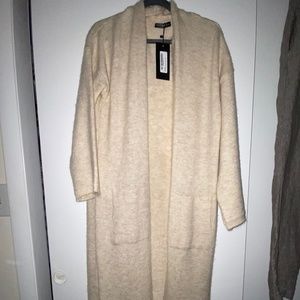 Nasty Gal Duster Cardigan Cream Color